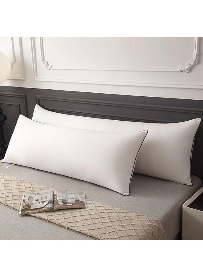 White Luxury Soft Extended Body Pillow Hypoallergenic Breathable Machine Washable - Image 4